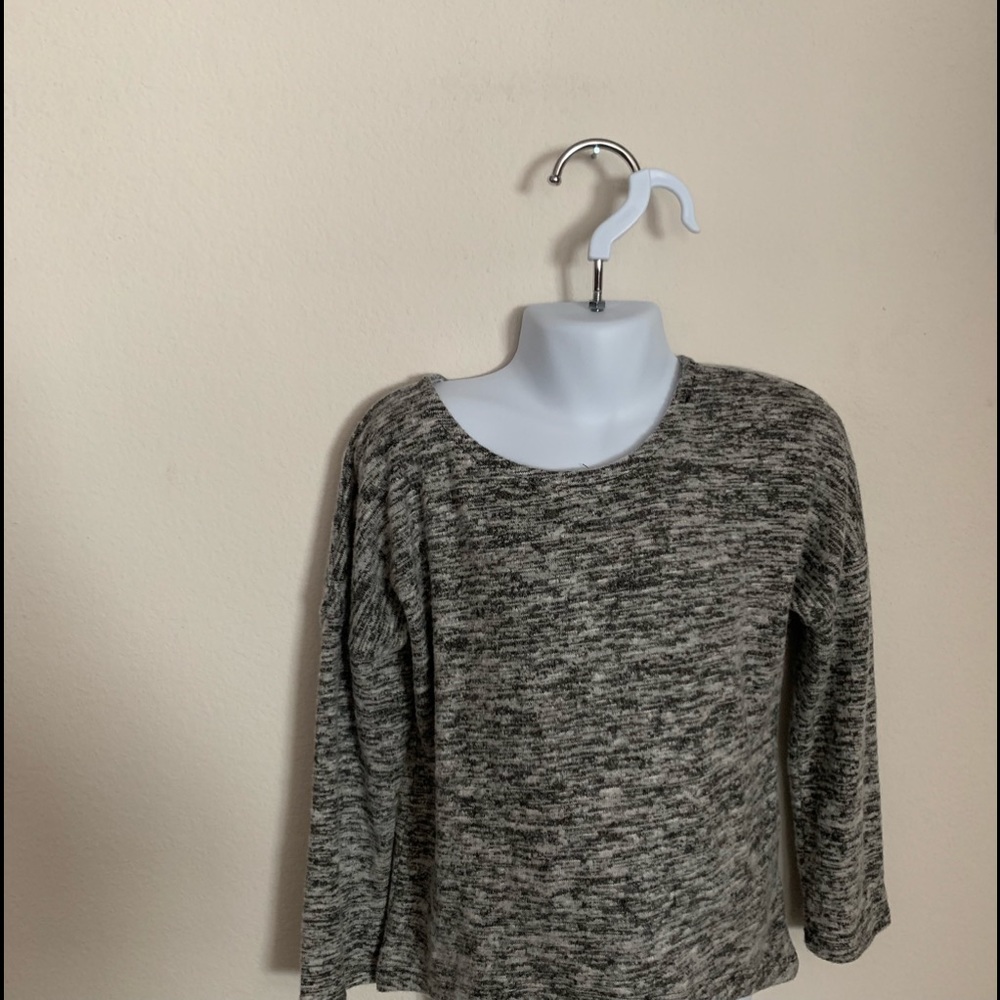 Copper Key Girls High-Low Gray Sweater